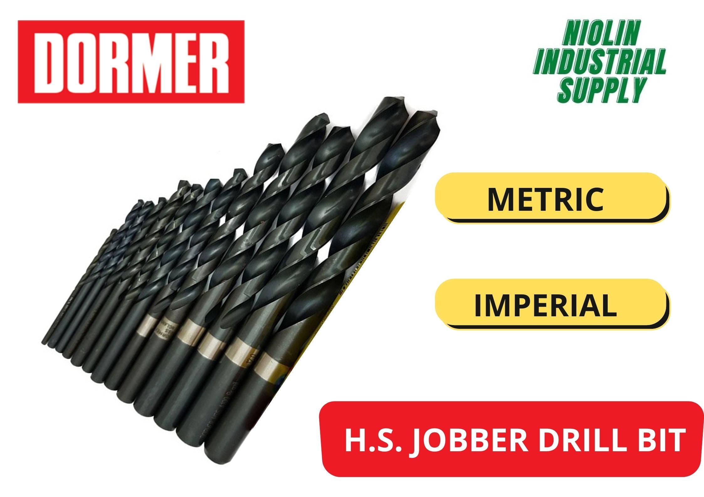 Dormer Drill Bit Set Original DORMER HSS Jobber Drill Bit ( Imperial & Metric ) Sold Per Pi