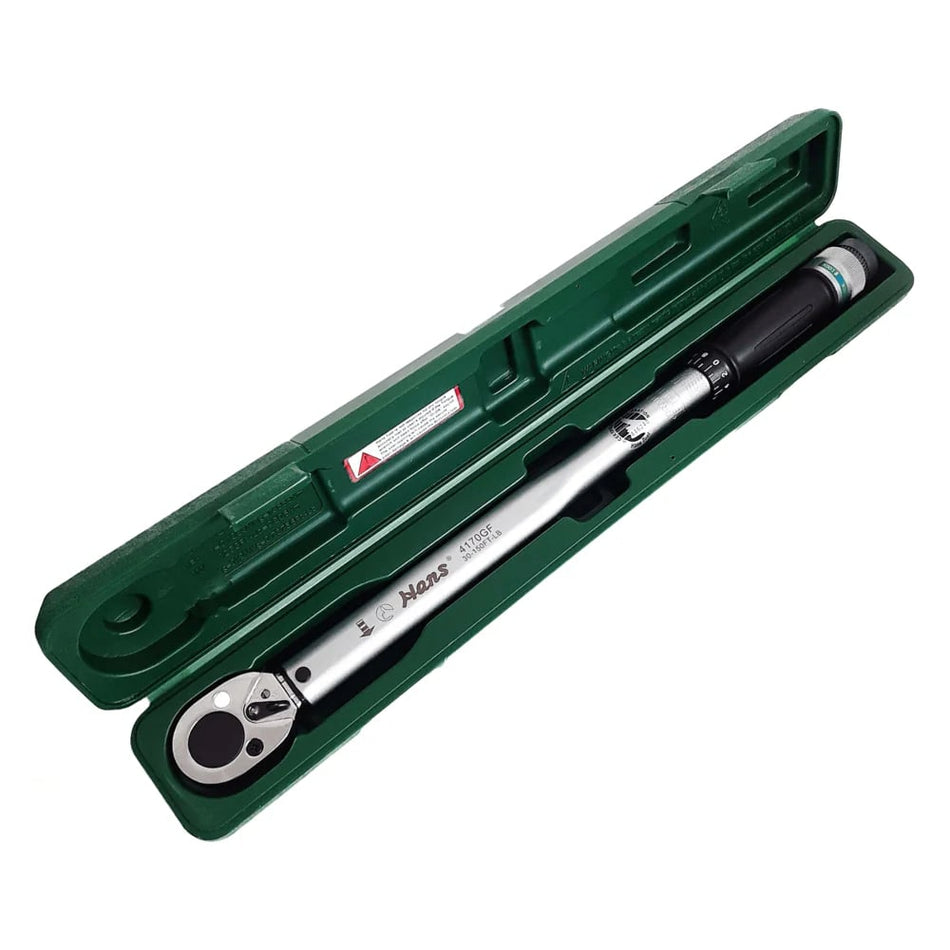 HANS  4170GF Micro Click Torque Wrench 1/2" Drive x 30-150 ft.lb / 21"