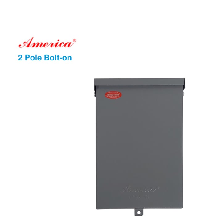 AMERICA NEMA 3R 2 POLE BOLT - ON