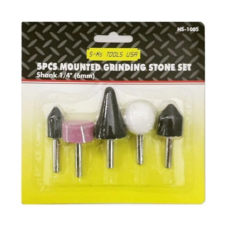 S-Ks HS-1005 5pcs Mounted Stone Set (1/4" shank)