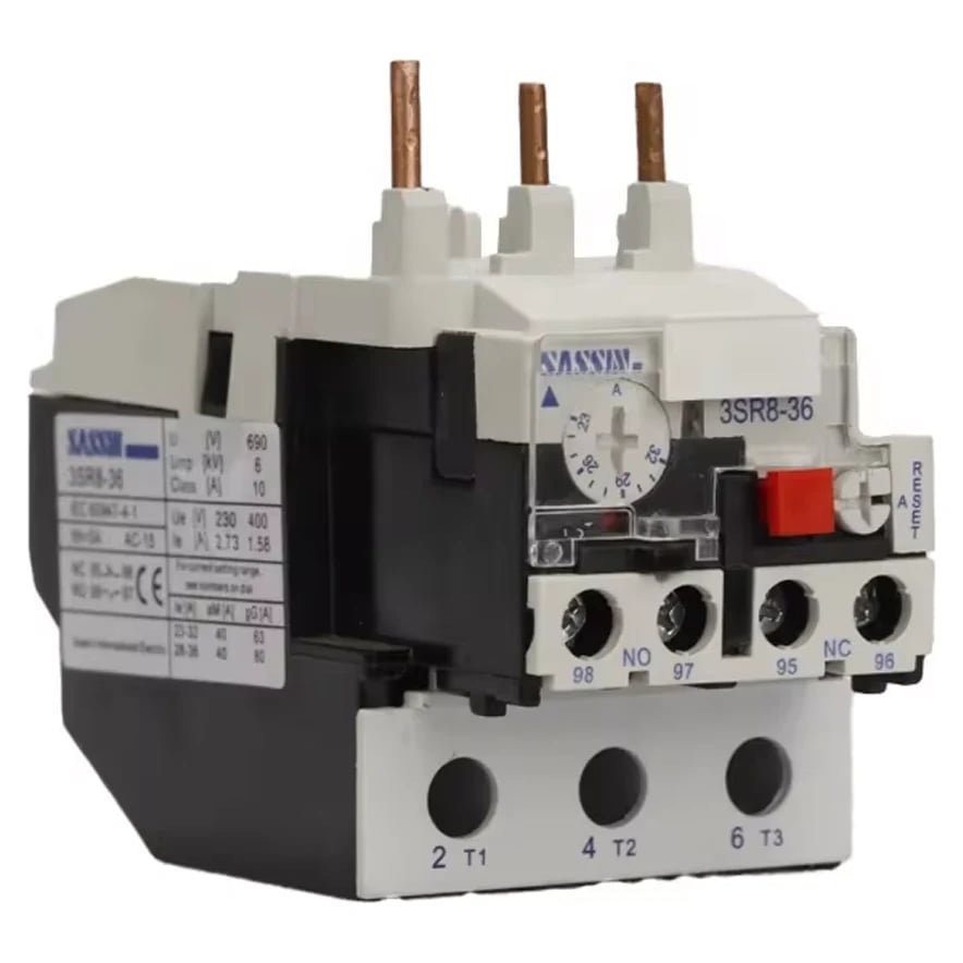SASSIN THERMAL OVERLOAD RELAY 3SR8 - 36 SERIES (28-36A)