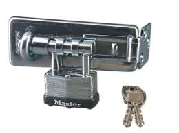 AMERILOCK AL 450 HASP WITH LAMINATED PADLOCK