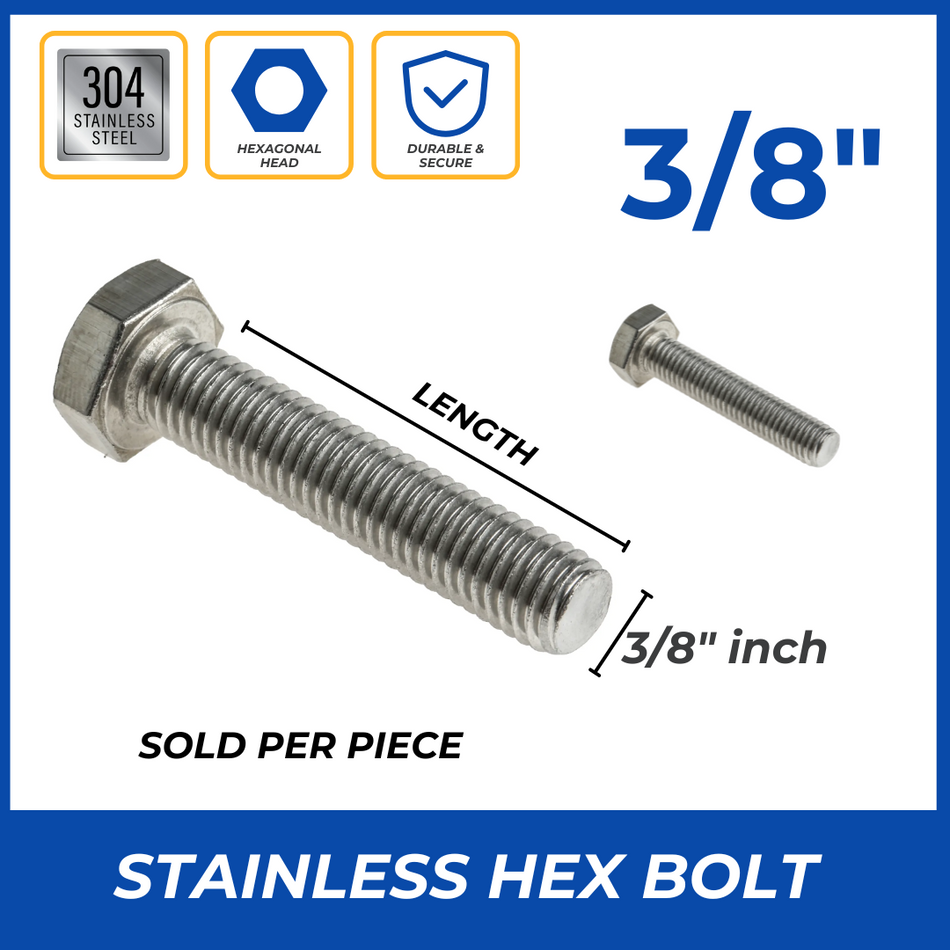 STAINLESS BOLT INCH (3/8)