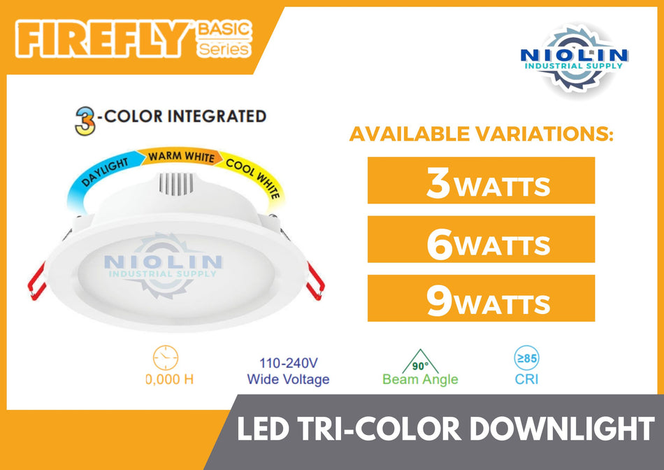 FIREFLY Downlight Tri Color LED Bulb ( 3W - 9W )