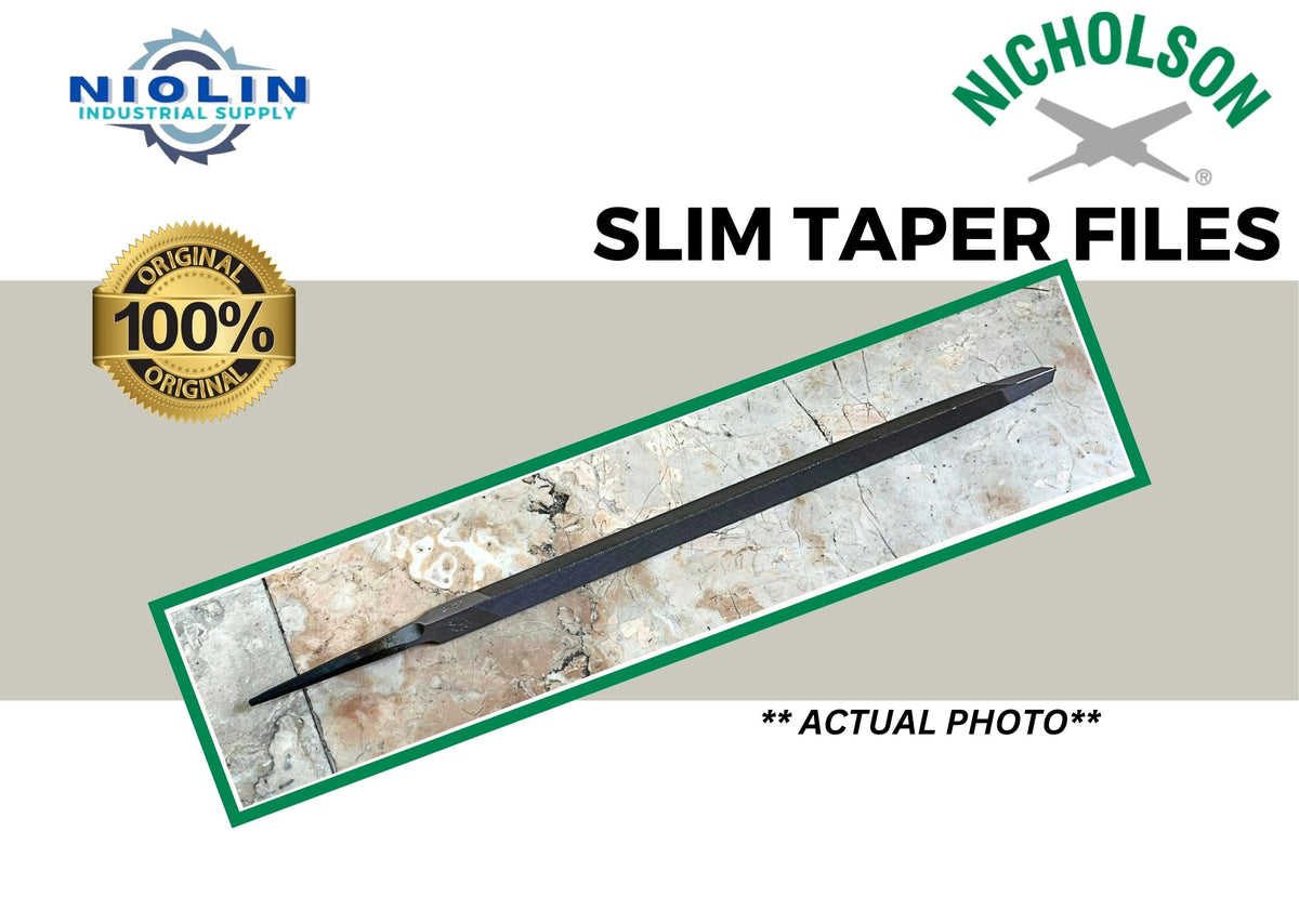 Slim File Original NICHOLSON Slim Taper File – Niolin Industrial Supply