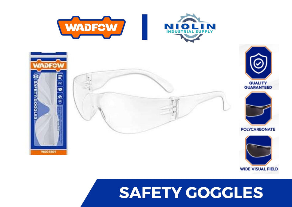 WADFOW Heavy Duty Safety Goggles Clear