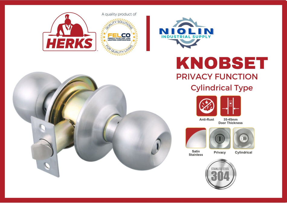 HERKS By Firefly STAINLESS DOORKNOB Version 2