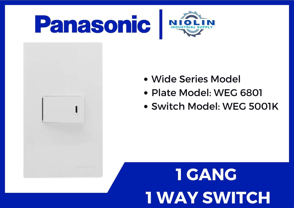 PANASONIC Wide Series 1 Gang - 1 Way Switch