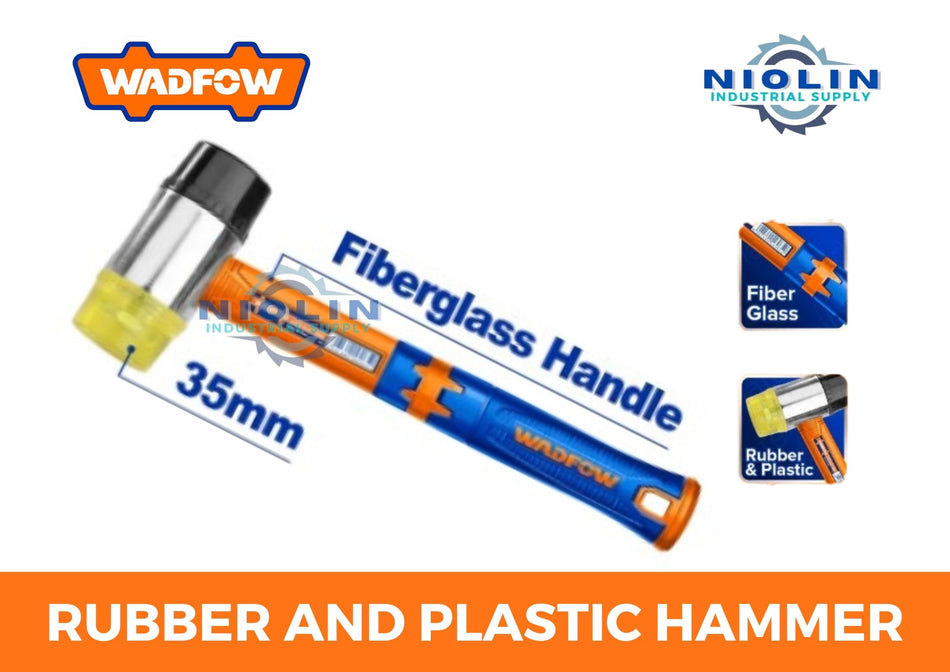 WADFOW DOUBLE FACED RUBBER AND PLASTIC HAMMER 35MM"