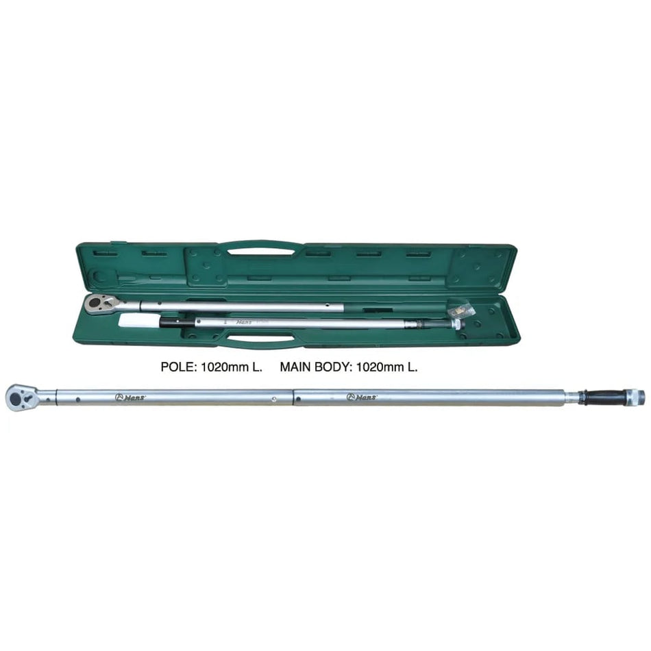 Hans 8175GN Micro Torque Click Wrench 1" Drive x 300-1500 Nm 67"