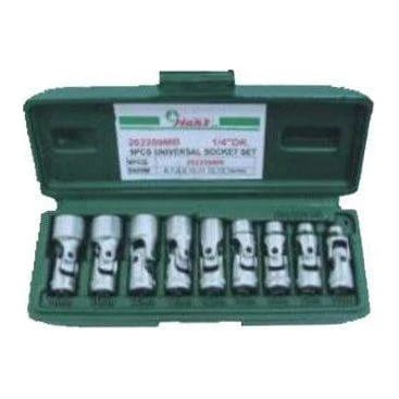 HANS 262209MB 1/4" Drive 9pcs Universal Joint Socket Wrench Set