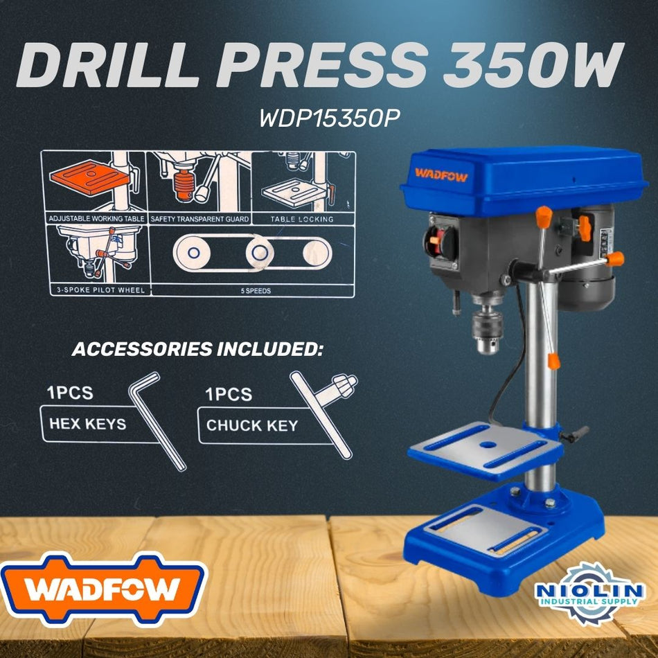 WADFOW Drill Press Machine 13mm 350W WDP15350P