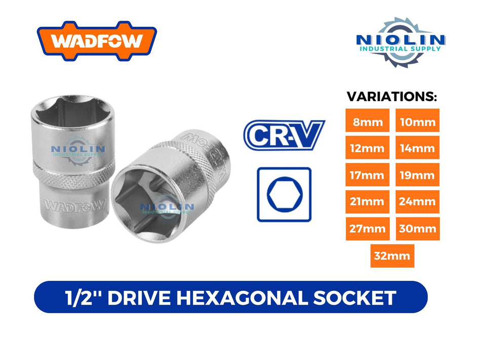 WADFOW 1/2 Drive Hexagonal Socket