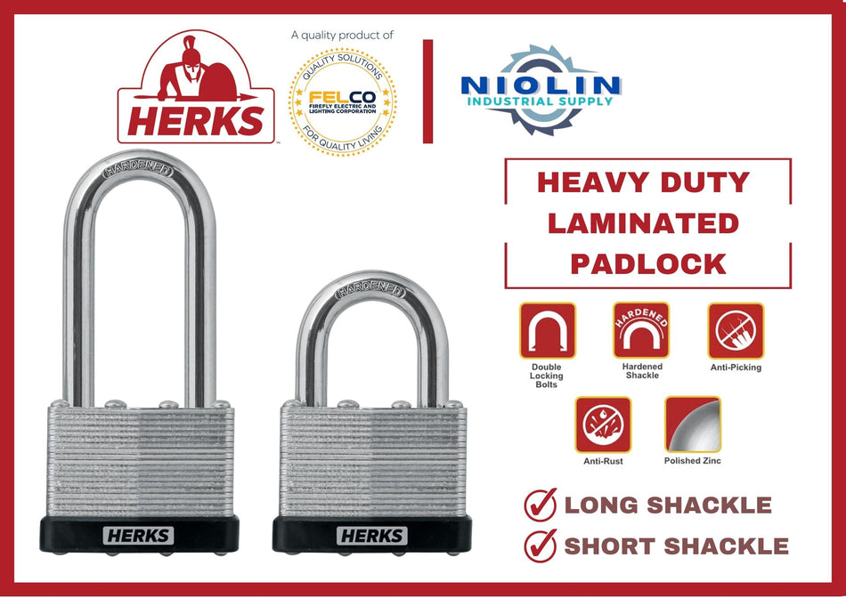 HERKS by Firefly Electric LAMINATED PADLOCK