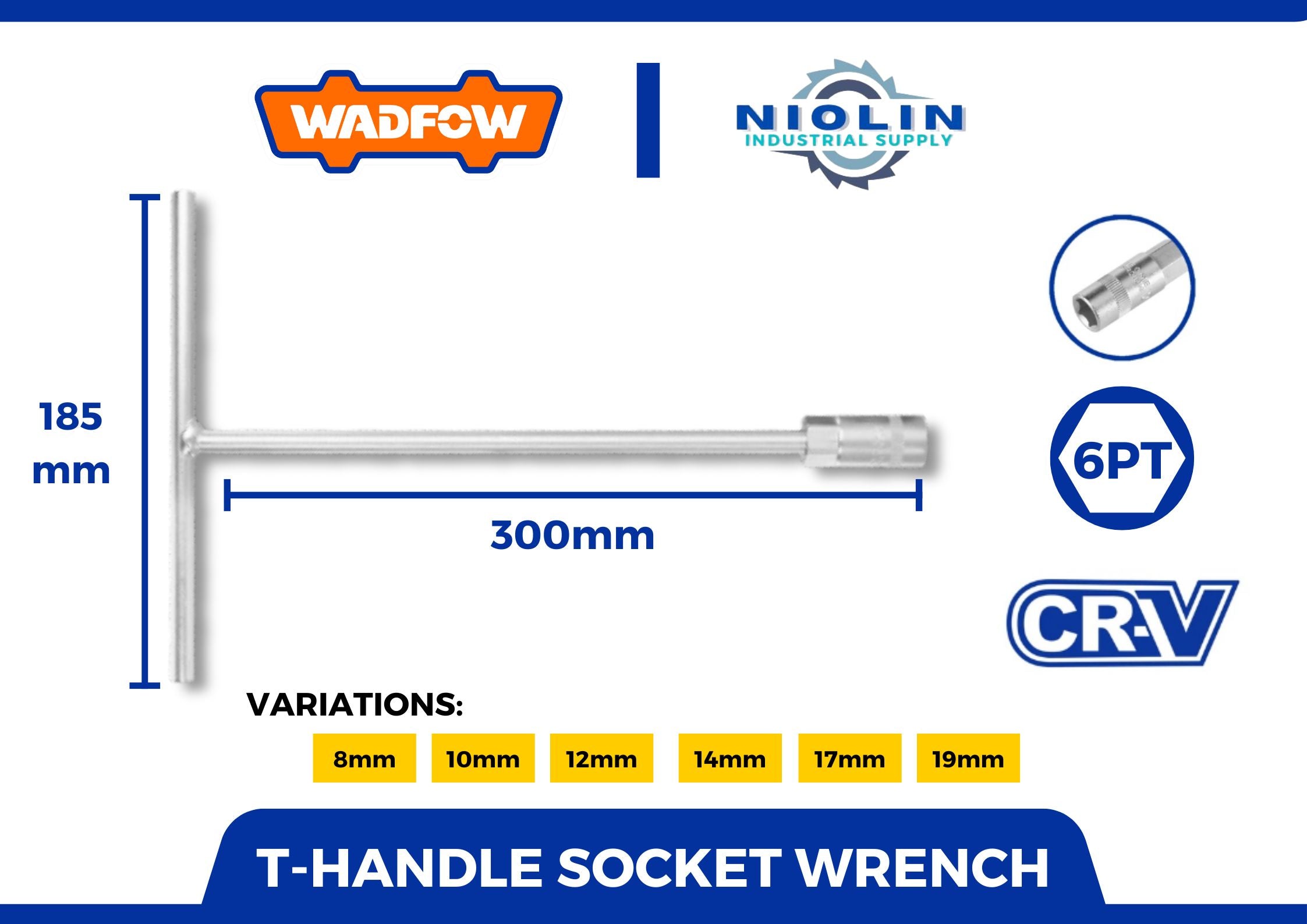 WADFOW T - Handle Socket Wrench – Niolin Industrial Supply