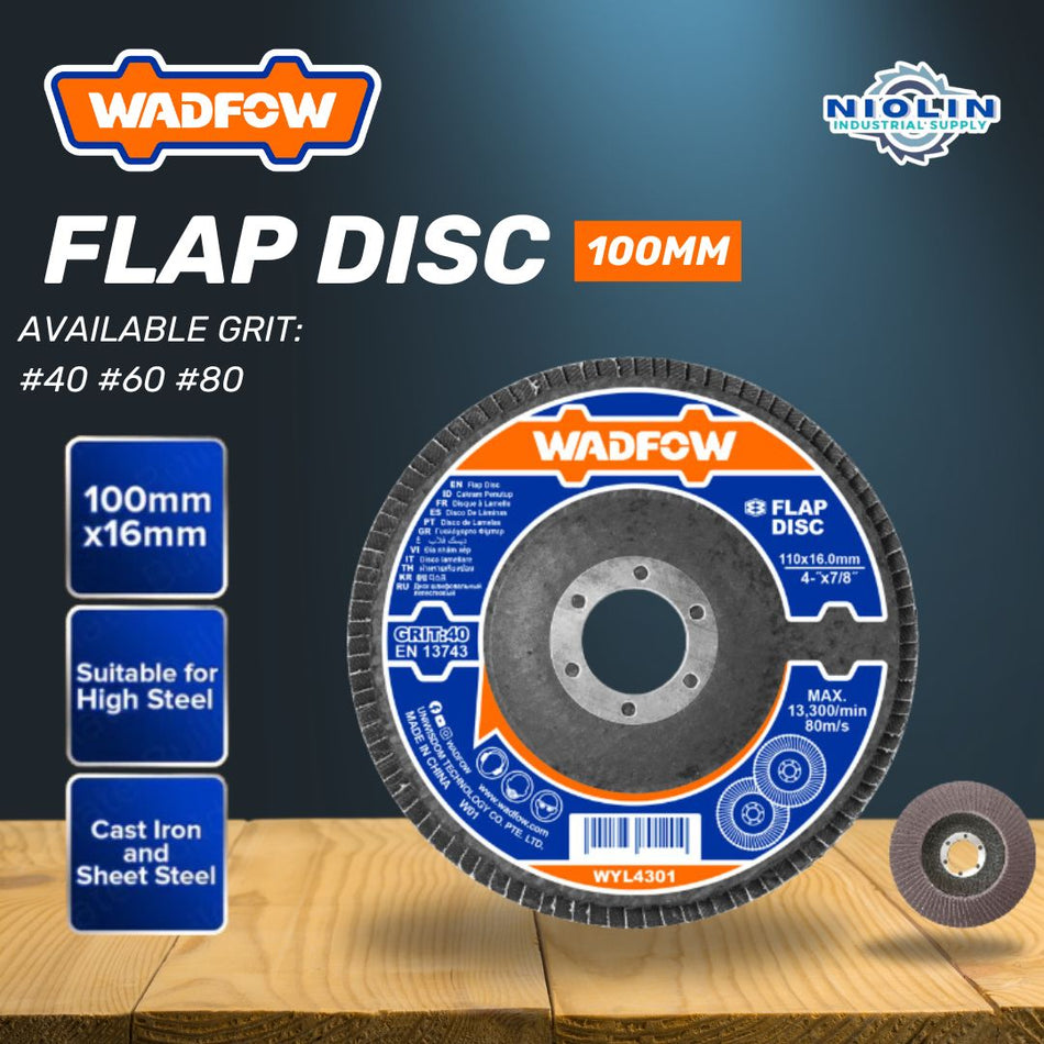 WADFOW FLAP DISC  40,60,80 GRIT