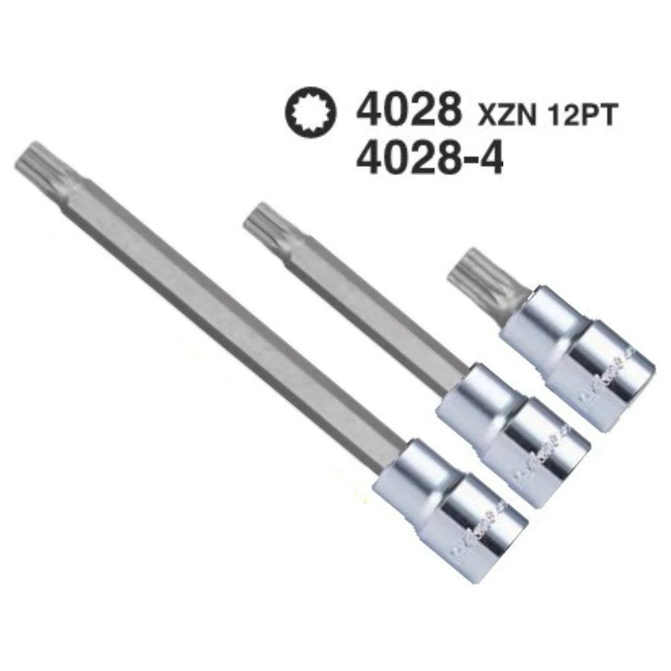 HANS 4028 / 4028-4 1/2" Drive XZN Spline Bit Socket Wrench [Loose]