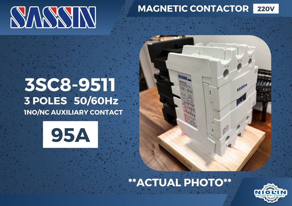 SASSIN MAGNETIC CONTACTOR 220V 95A