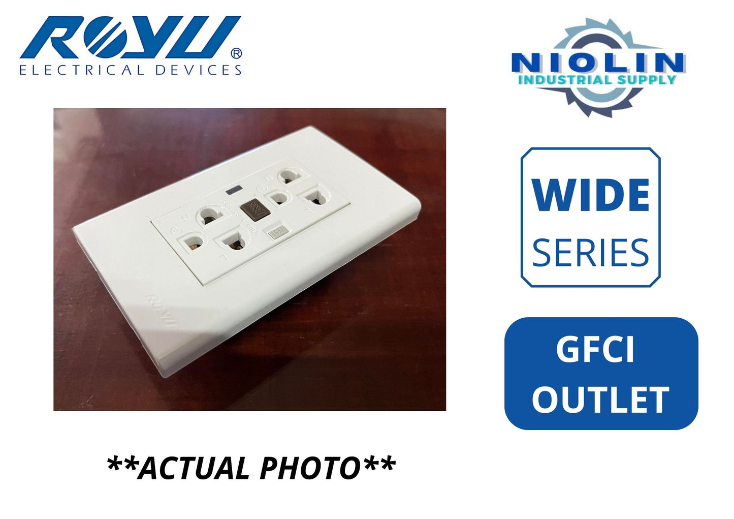 ROYU Wide Series Switch / Outlets – Niolin Industrial Supply