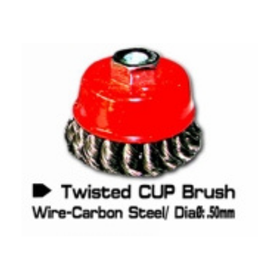 JOHNSON TWISTED CUP BRUSH WIRE-CARBON STEEL
