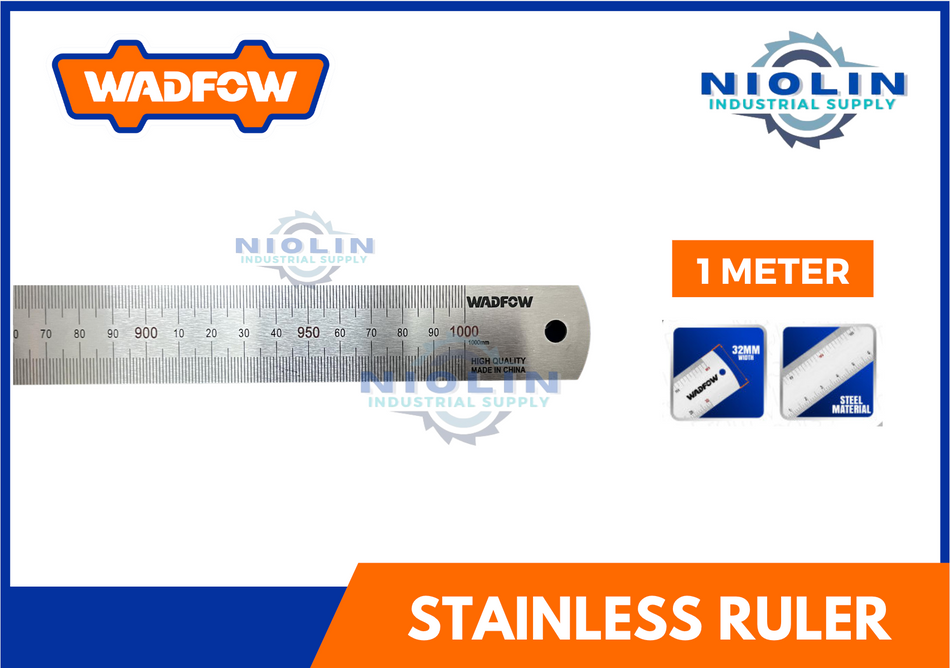 WADFOW Stainless Steel Ruler (1 meter)