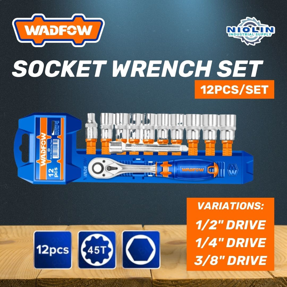 WADFOW 12PCS SOCKET WRENCH SET