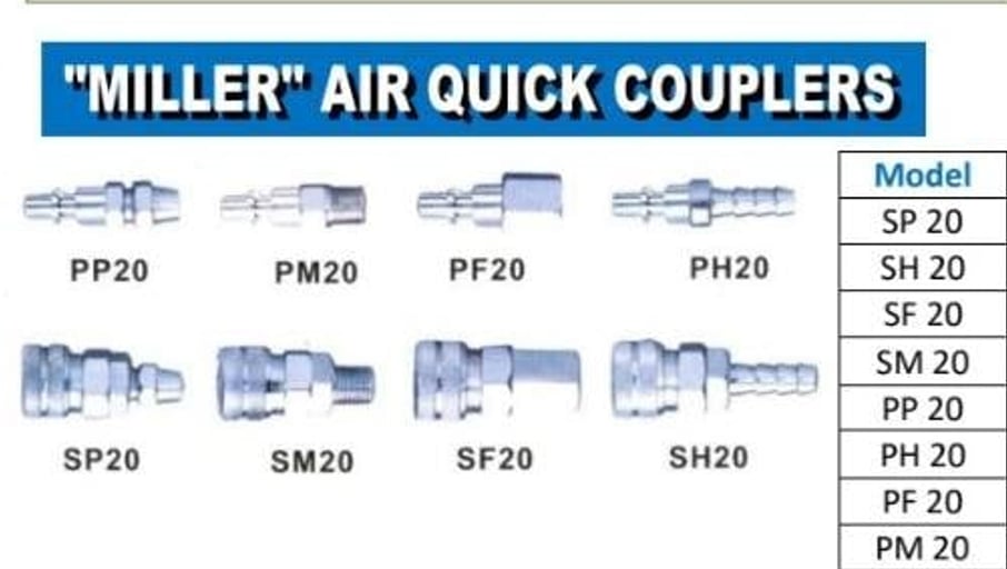 MILLER AIR QUICK COUPLERS