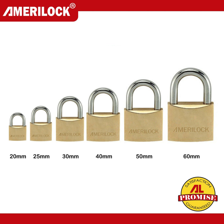 AMERILOCK HEAVY DUTY BRASS PADLOCK