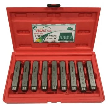 Hans Letter and Number Steel Stamp Set