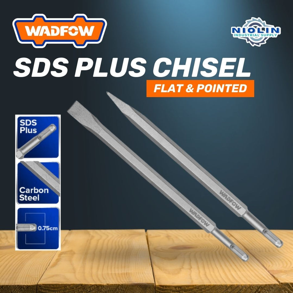 WADFOW SDS PLUS CHISEL POINTED & FLAT