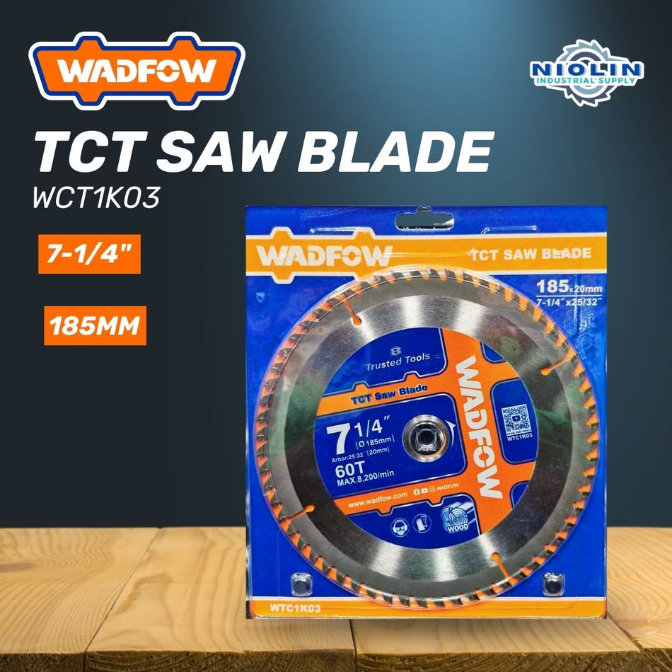 WADFOW TCT SAW BLADE 7-1/4" ( 185 x 20mm )