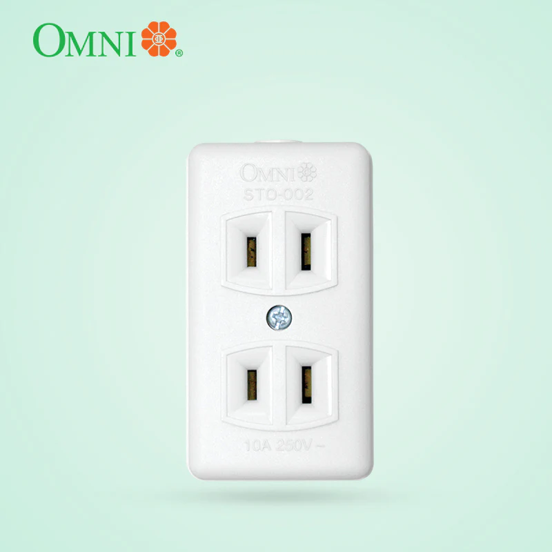OMNI Spring Type Outlet (2,3,4 Gang) 10A 250V