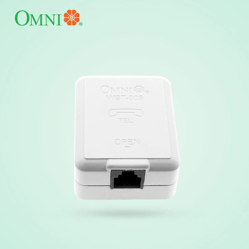 OMNI Telephone Outlet Box Single