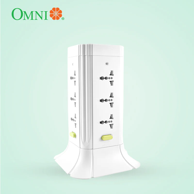 OMNI Universal Tower Extension Cord 12-Gang with Switch