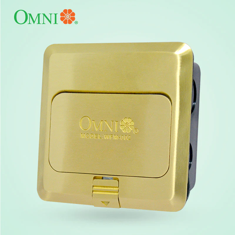 OMNI Floor Mounted Outlet Square Type 16A Duplex Outlet