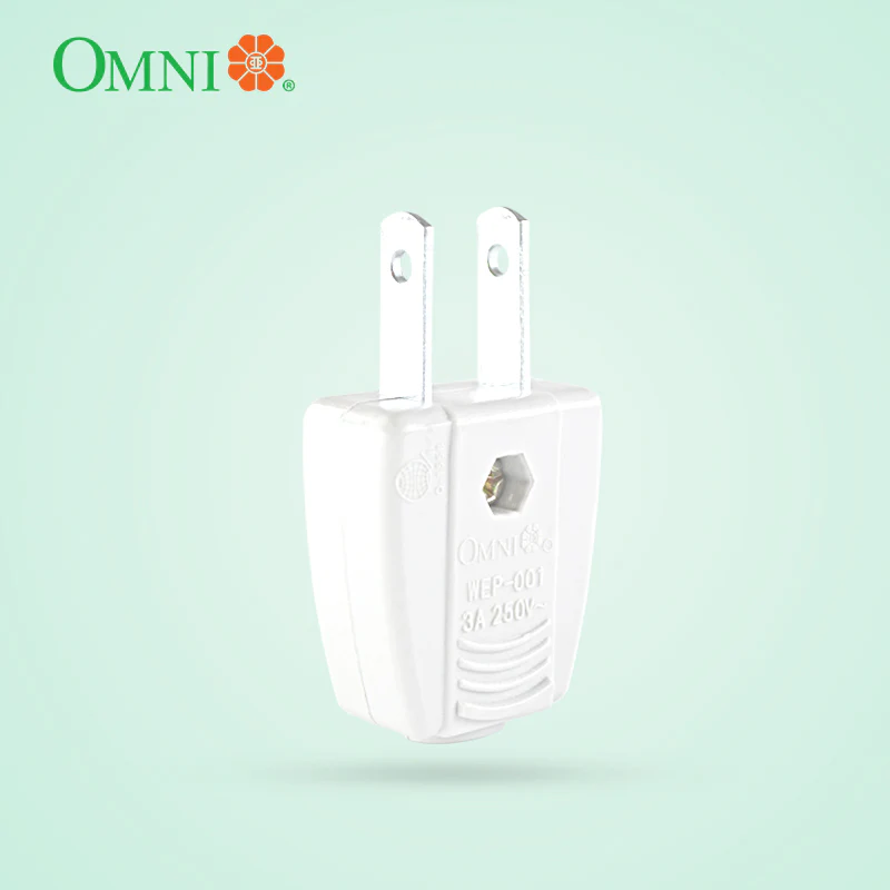 OMNI Electrical Plug 3A 250V (White)