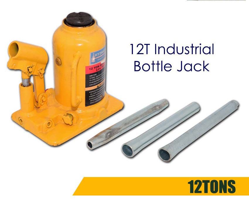 JOHNSON Elektrik Industrial Bottle Jack 12 Tons