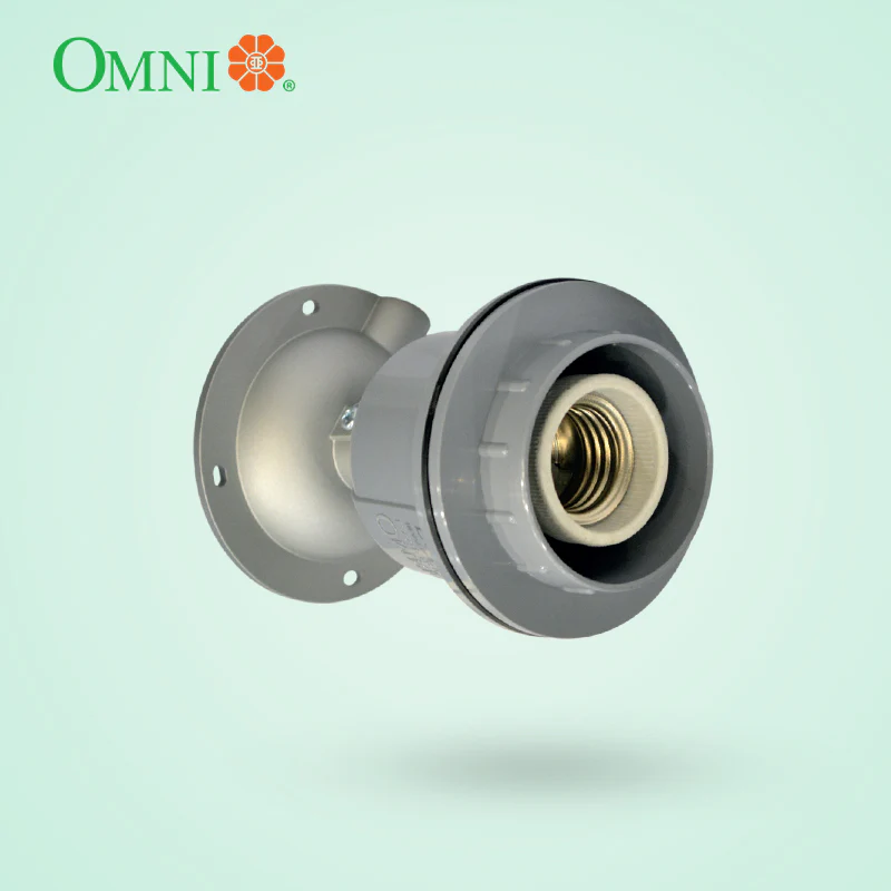 OMNI E27 Heavy Duty Lamp Holder 6A 250V - E27-608