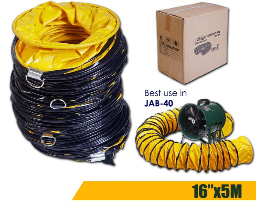 Johnson Elektrik Flexible Duct Hose 16″ x 5m