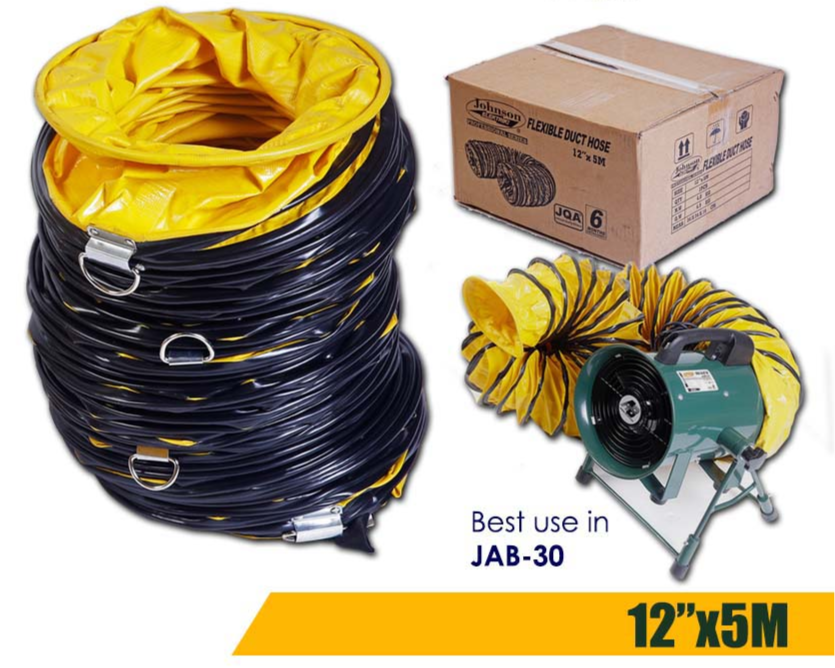 Johnson Elektrik Flexible Duct Hose 12″ x 5m