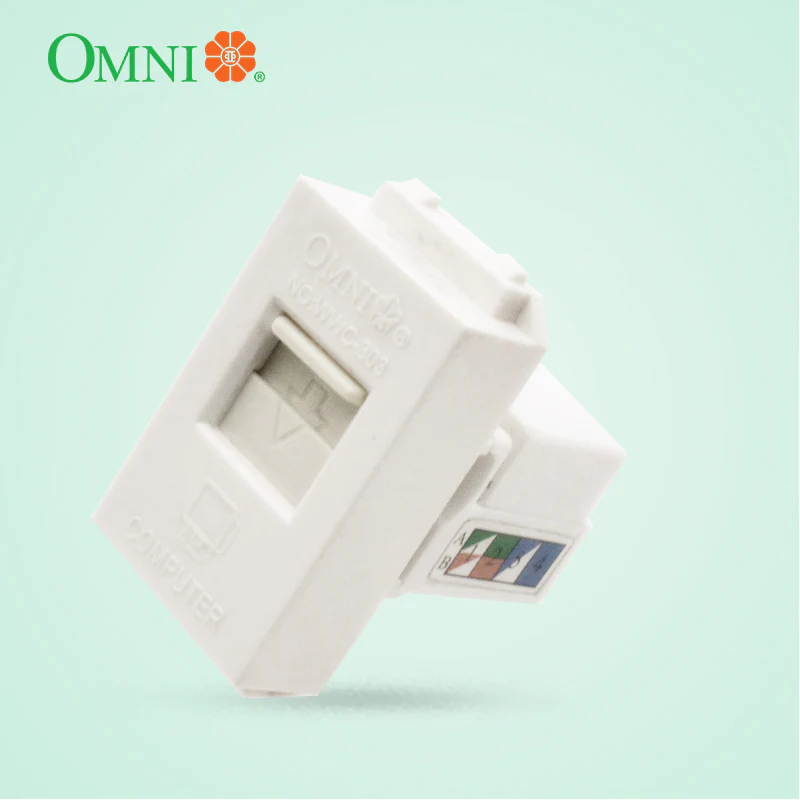 OMNI Computer Modular 8-Pins Outlet for PE Plates