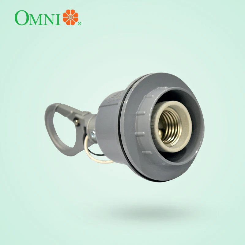 OMNI E27 Heavy Duty Lamp Holder with Hook 6A 250V - E27-608H