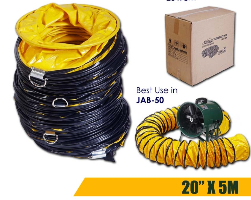 Johnson Elektrik Flexible Duct Hose 20″ x 5m