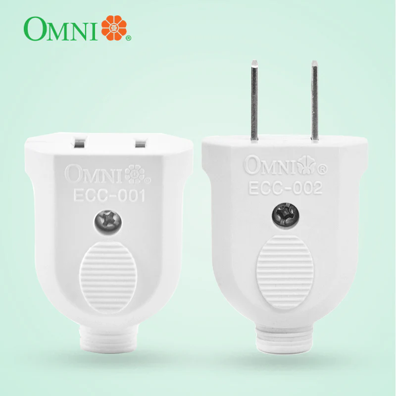 OMNI 1 Set Cord Connector Body (Male + Female) 10A 250V - ECC-012-PK