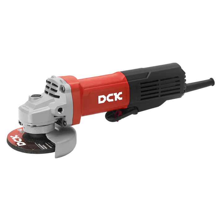DCK Angle Grinder 4" 1100W w/ slim body , auto stop carbon brush and M10 (spin)