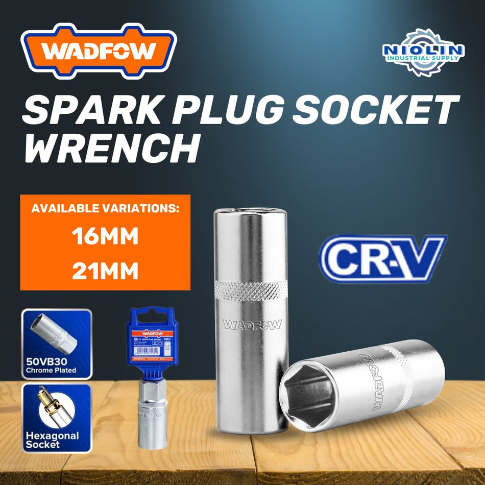 WADFOW SPARK PLUG SOCKET WRENCH 16MM & 21MM