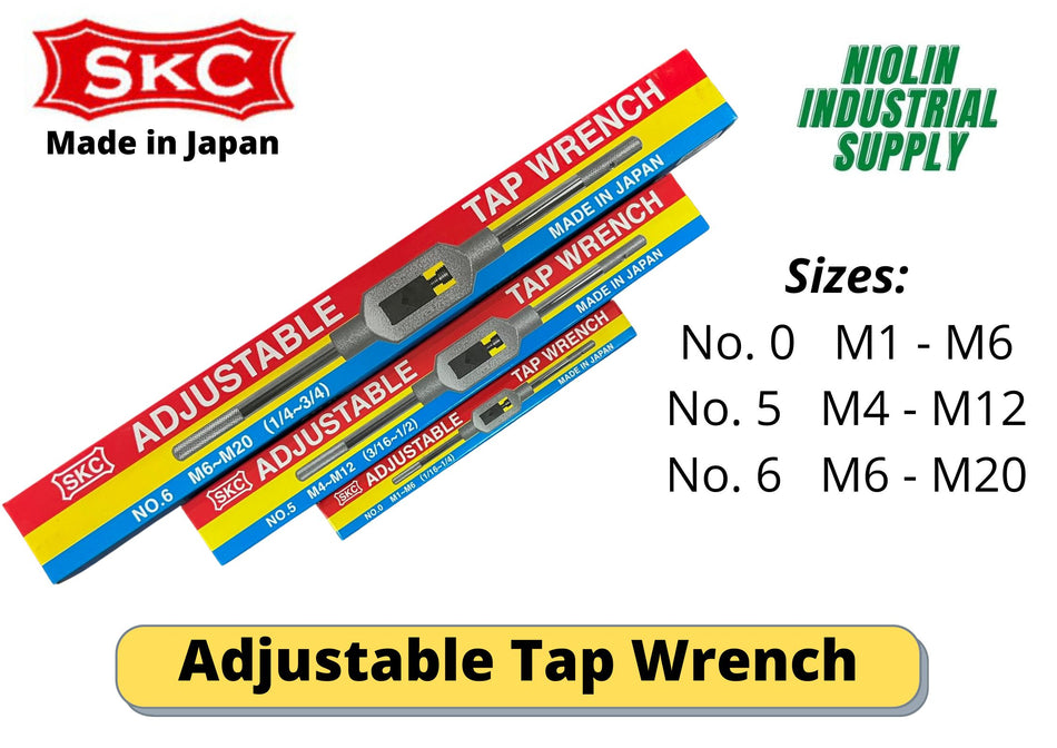 SKC Adjustable Tap Wrench   (  No.0,   No.5 & No.6  )