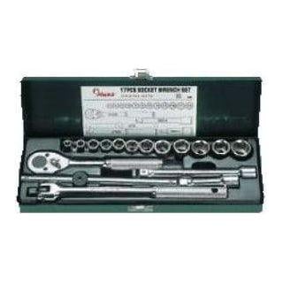 HANS 3617 3/8" Drive 18pcs Socket Wrench Set