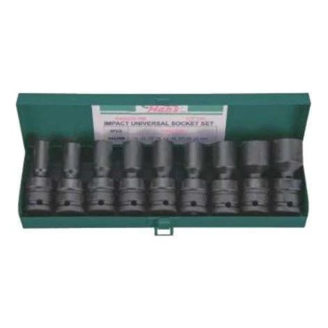 Hans 846020-9M 1/2" Dr. 9pcs Impact Socket Wrench Set 6pts