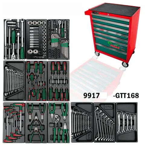 Hans GTT-168 Automotive Tools With Cabinet (168 pcs)